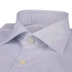 Light Gray Textured Twill Fitted Body Shirt - Stenströms 6 Light Gray Textured Twill Fitted Body Shirt - Stenströms -ETON Store 6027518845300 3