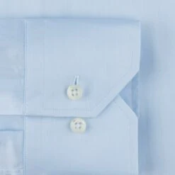 Light Blue Fitted Body Shirt In Superior Twill - Stenströms -ETON Store 6027711467100 5