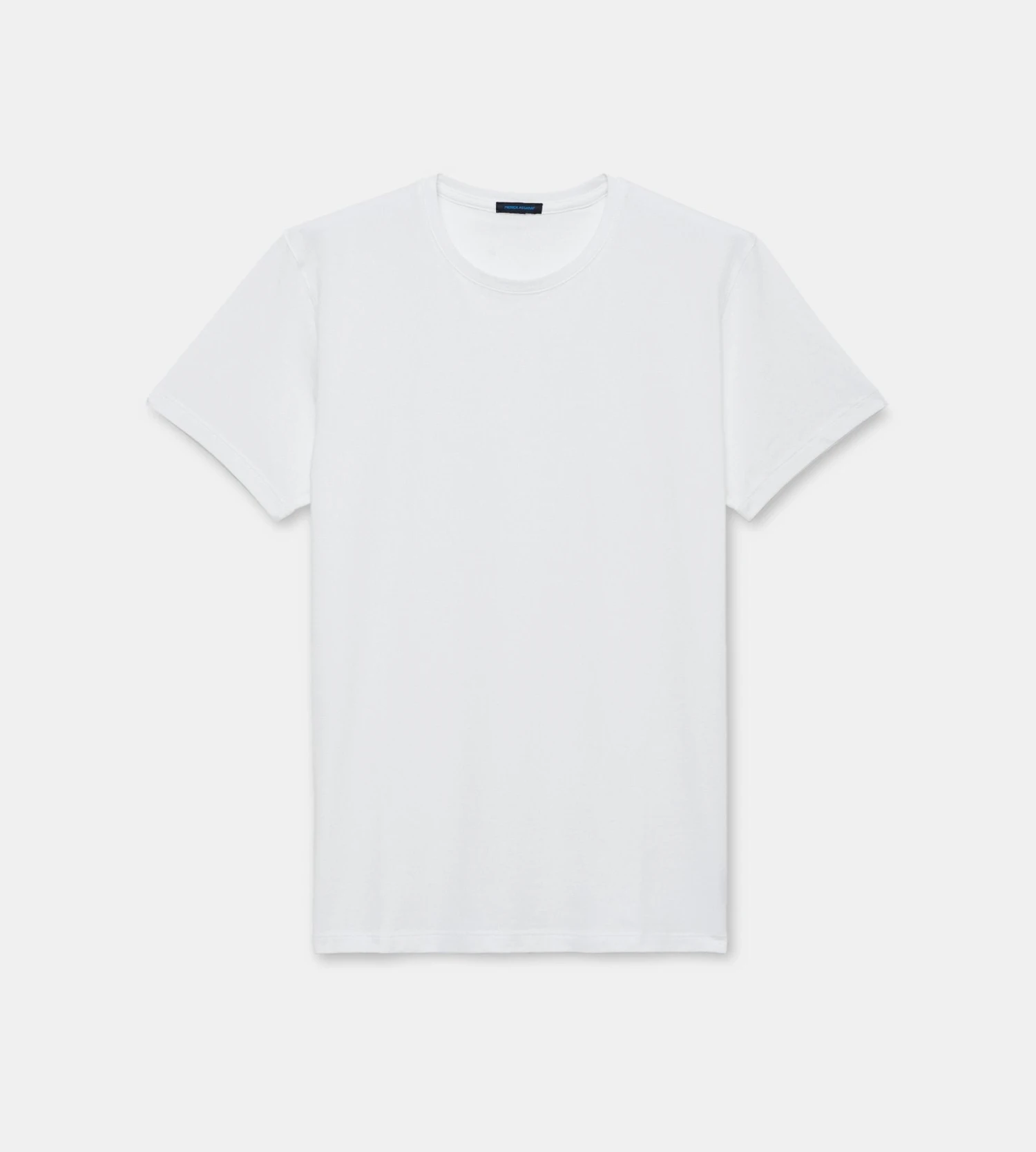 Iconic White Pima Stretch Short Sleeve Crew Neck - Patrick Assaraf 3 Iconic White Pima Stretch Short Sleeve Crew Neck - Patrick Assaraf