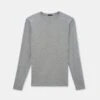 Mist Mélange Pima Stretch Long Sleeve T-Shirt - Patrick Assaraf