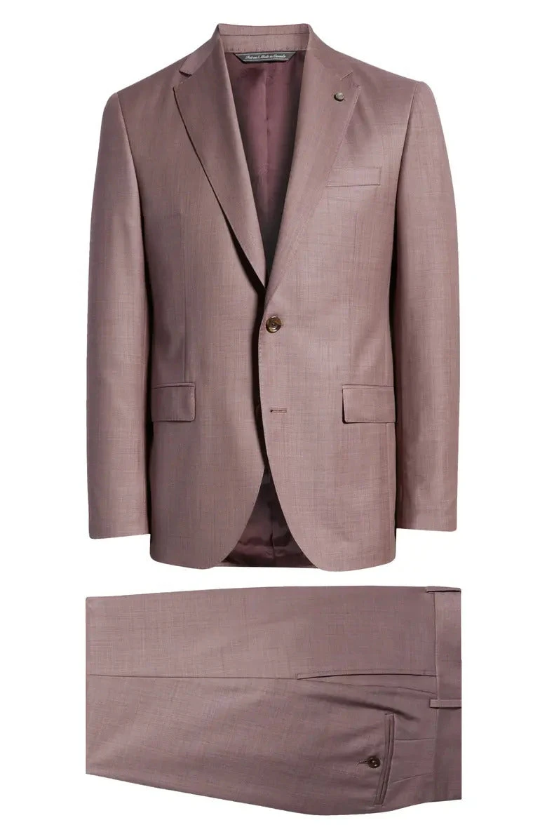 Pale Berry Urban Slim Sartorial Fit Wool Suit - Jack Victor 16 Pale Berry Urban Slim Sartorial Fit Wool Suit - Jack Victor - Image 14