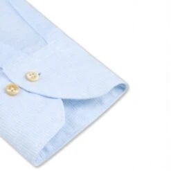 Light Blue Linen Lyocell Stretch Fitted Body Casual Shirt - Stenströms 22 Light Blue Linen Lyocell Stretch Fitted Body Casual Shirt - Stenströms -ETON Store 6127118925100 5