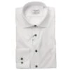 White W/ Contrast Green Buttons Fitted Body Shirt - Stenströms