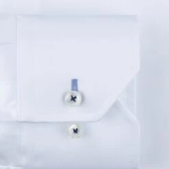 White Twill Fitted Body Contrast Buttonhole Shirt - Stenströms 7 White Twill Fitted Body Contrast Buttonhole Shirt - Stenströms -ETON Store 6127511321000 5