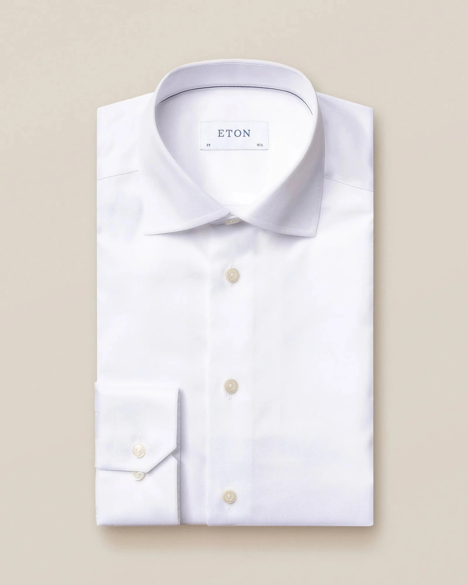 White Signature Twill Slim Fit Dress Shirt - ETON 3 White Signature Twill Slim Fit Dress Shirt - ETON