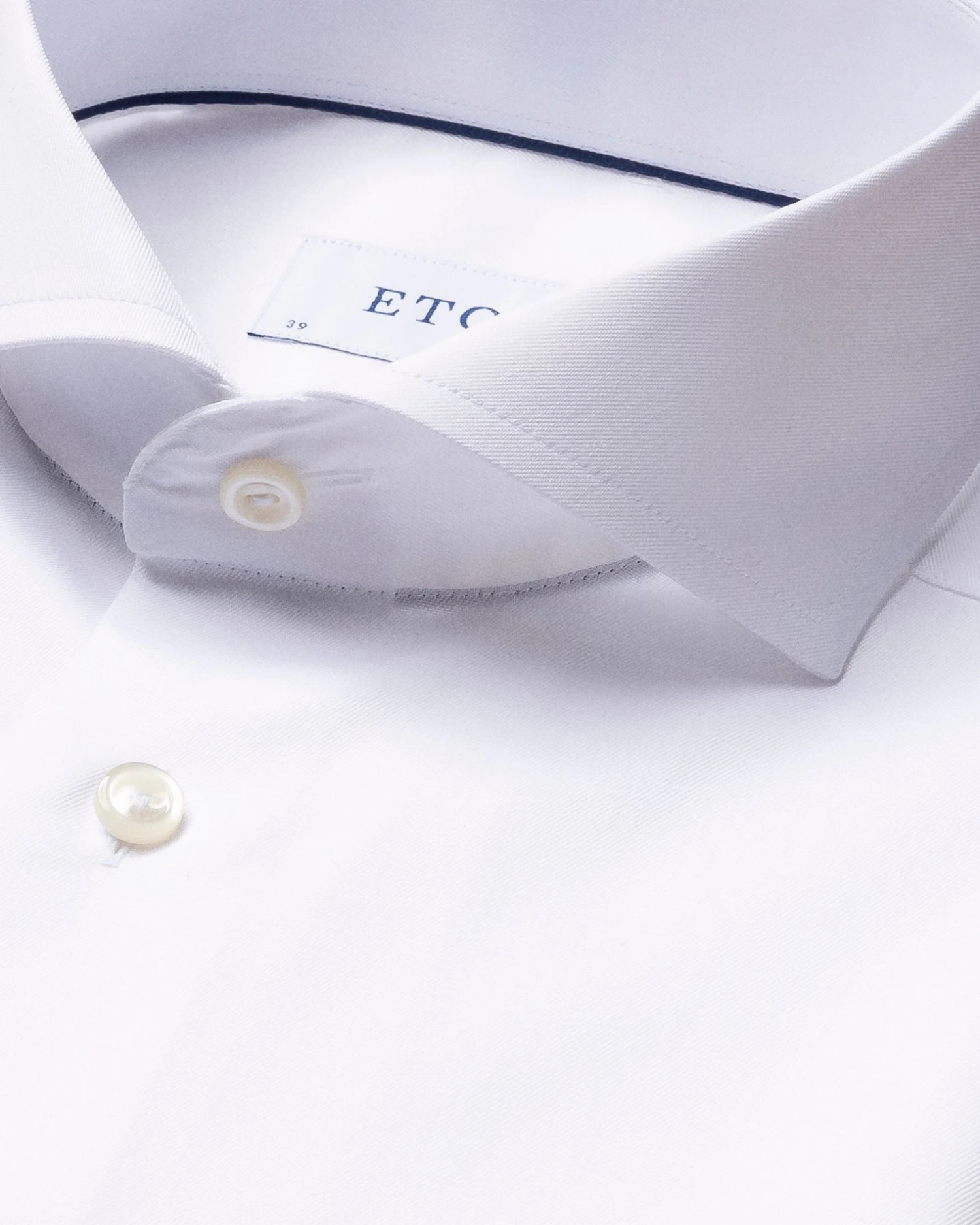 White Signature Twill Extreme Cut Away Collar Slim Fit Shirt - ETON 4 White Signature Twill Extreme Cut Away Collar Slim Fit Shirt - ETON - Image 2