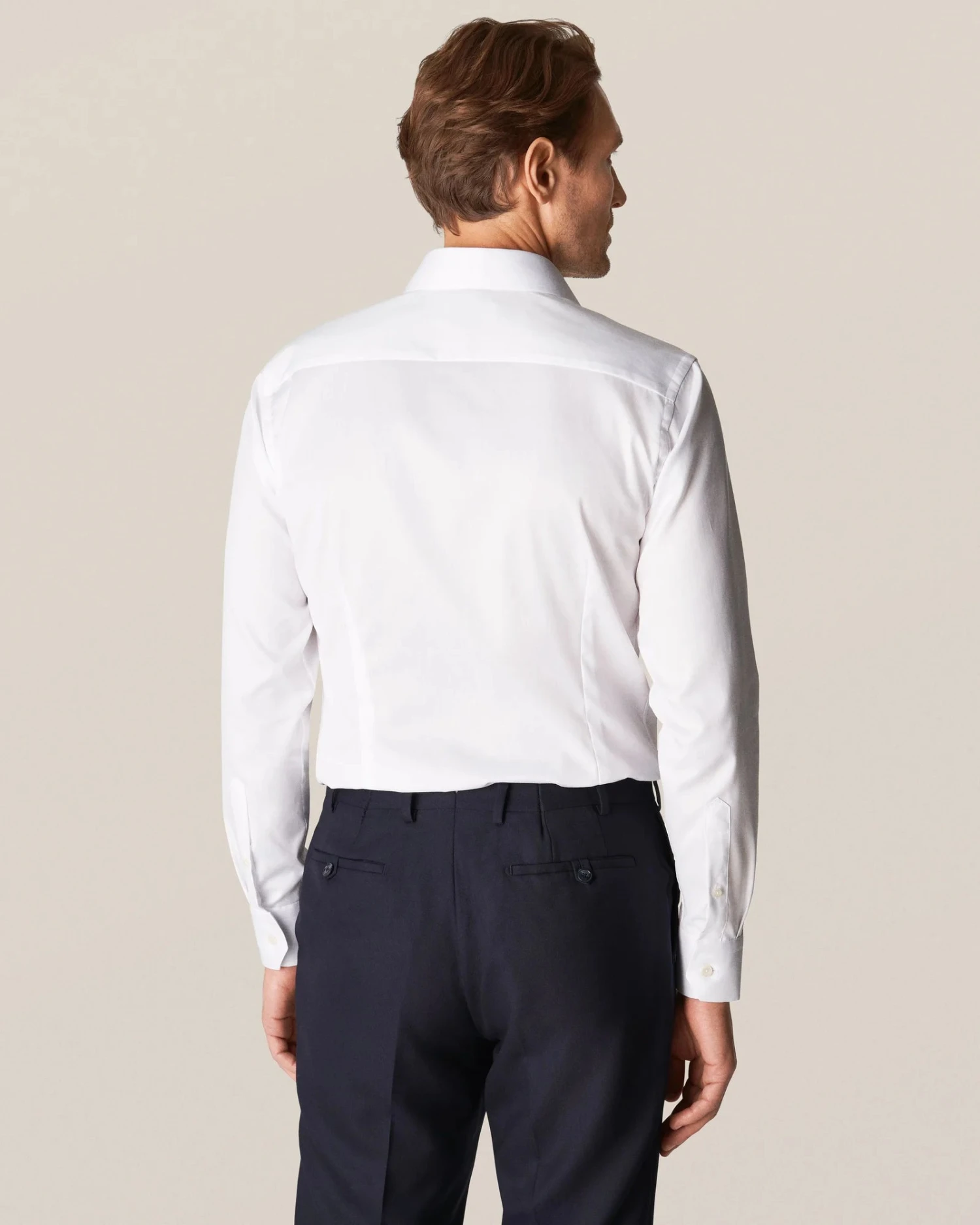 White Signature Twill Slim Fit Dress Shirt - ETON 9 White Signature Twill Slim Fit Dress Shirt - ETON - Image 7