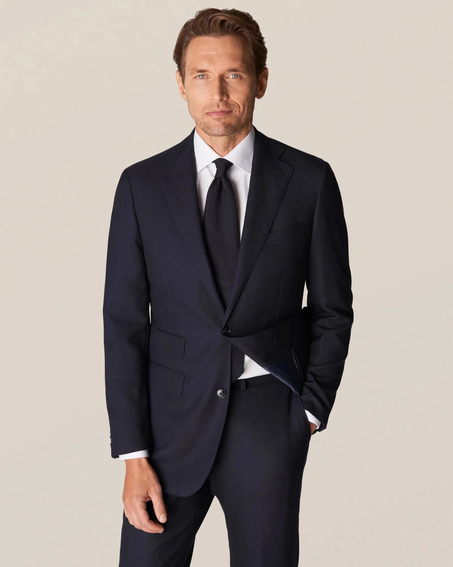 White Signature Twill Slim Fit Dress Shirt - ETON 4 White Signature Twill Slim Fit Dress Shirt - ETON - Image 2