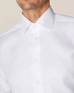 White Textured Twill Contemporary Fit Dress Shirt - ETON 17 White Textured Twill Contemporary Fit Dress Shirt - ETON -ETON Store 6231 a286724808 full