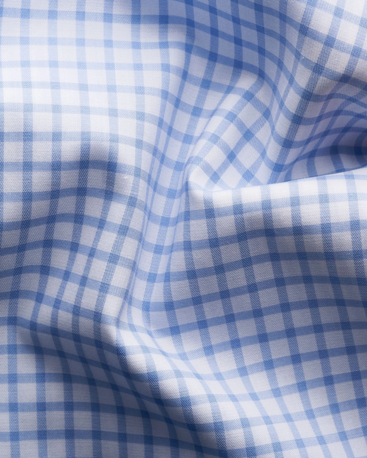 Light Blue Checked Natural Stretch Twill Slim Fit Shirt - ETON 5 Light Blue Checked Natural Stretch Twill Slim Fit Shirt - ETON - Image 3