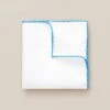 White With Mid-Blue Detail Linen Pocket Square - ETON 1 White With Mid-Blue Detail Linen Pocket Square - ETON -ETON Store 6336 b49e9d0f82 original
