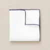 Navy-Detail White Linen Pocket Square - ETON 1 Navy-Detail White Linen Pocket Square - ETON -ETON Store 6337 082b8cdd1a original