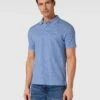Paul&Shark Dutch Blue Melange Cotton Polo Shirt - PAUL & SHARK
