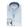Stenströms Blue Contrast Trim Cotton Twill Fitted Body Shirt 2 Stenströms Blue Contrast Trim Cotton Twill Fitted Body Shirt -ETON Store 6752210581100 1