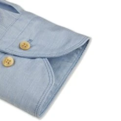 Casual Blue Fitted Body Casual Poplin Shirt - Stenströms -ETON Store 6757218765120 5