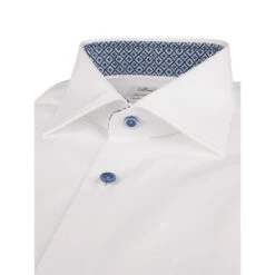 White Twill Fitted Body Blue Contrast Shirt W/ Extra Long Sleeves - Stenströms 6 White Twill Fitted Body Blue Contrast Shirt W/ Extra Long Sleeves - Stenströms -ETON Store 6847510518000 3 613ee00a c233 4762 9e1c e7291c7c19e2