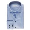 Blue Neat W/ Contrast Trims Twill Fitted Body Shirt - Stenströms 1 Blue Neat W/ Contrast Trims Twill Fitted Body Shirt - Stenströms -ETON Store 6847510569110 1 1
