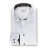 White Fitted Body Shirt With Contrast - Stenströms