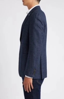 Blue Mélange Knit Morton Contemporary Fit Wool Sport Jacket - Jack Victor 22 Blue Mélange Knit Morton Contemporary Fit Wool Sport Jacket - Jack Victor -ETON Store 685f4f6e e60c 4beb a950 6ee024e1c940