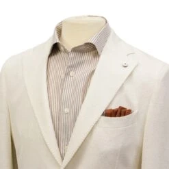 Off-White Linen-Cotton Jersey Tailored Unconstructed Sport Jacket - L.B.M. 1911 13 Off-White Linen-Cotton Jersey Tailored Unconstructed Sport Jacket - L.B.M. 1911 -ETON Store 6F63CD0E 345D 4965 A9B4 BBB076318A25
