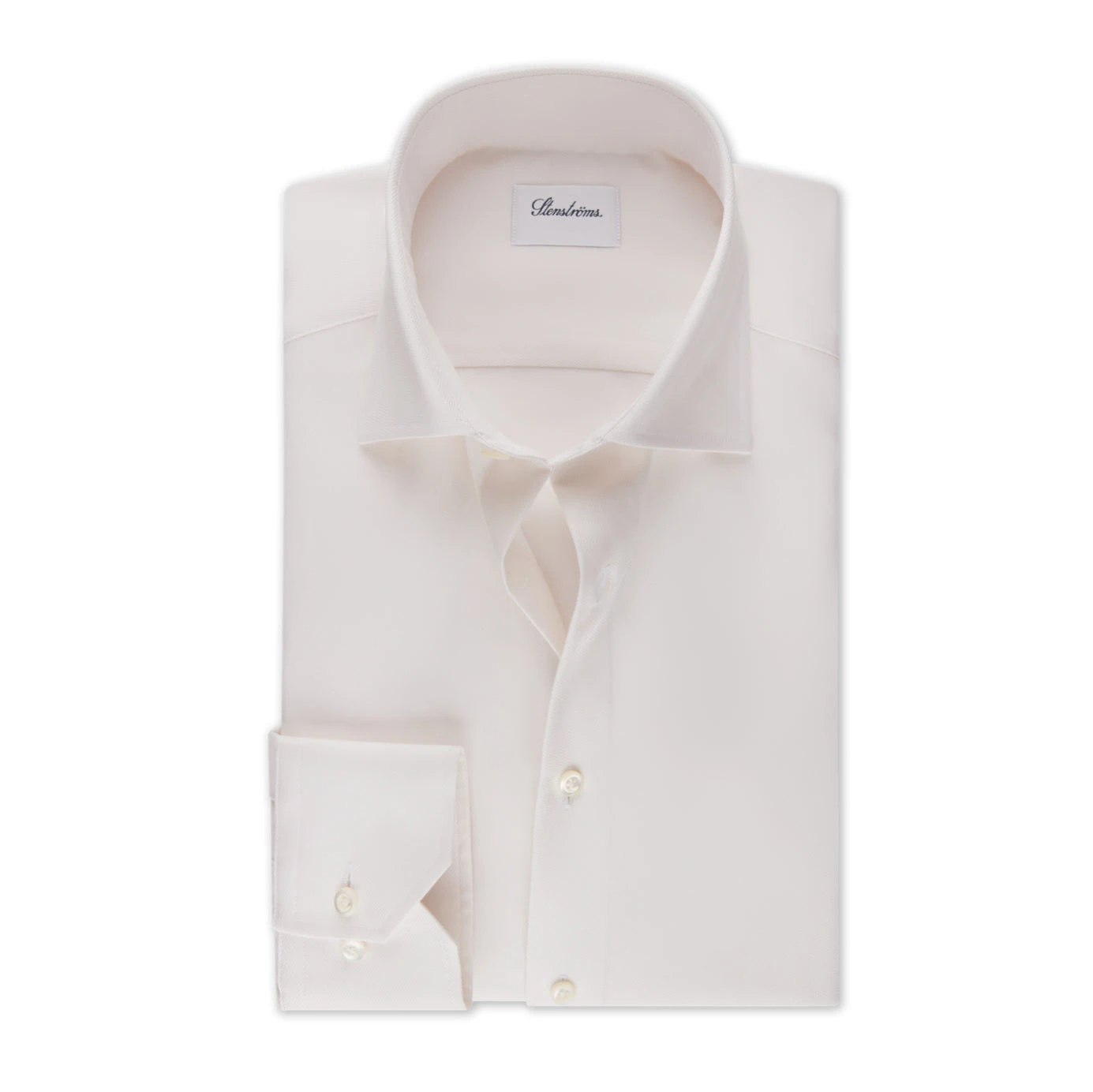 Offwhite Oxford Slimline Shirt - Stenströms 3 Offwhite Oxford Slimline Shirt - Stenströms