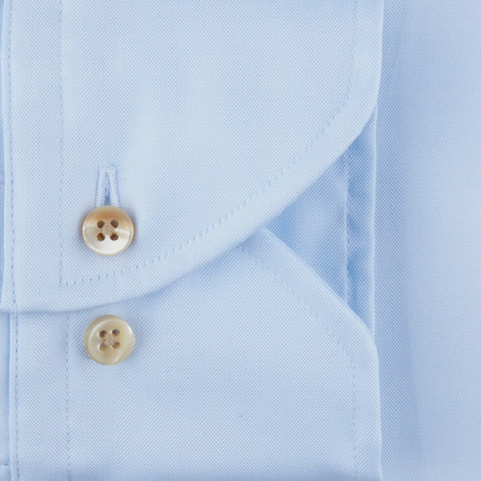 Casual Light Blue Oxford Slimline Shirt - Stenströms 5 Casual Light Blue Oxford Slimline Shirt - Stenströms - Image 3