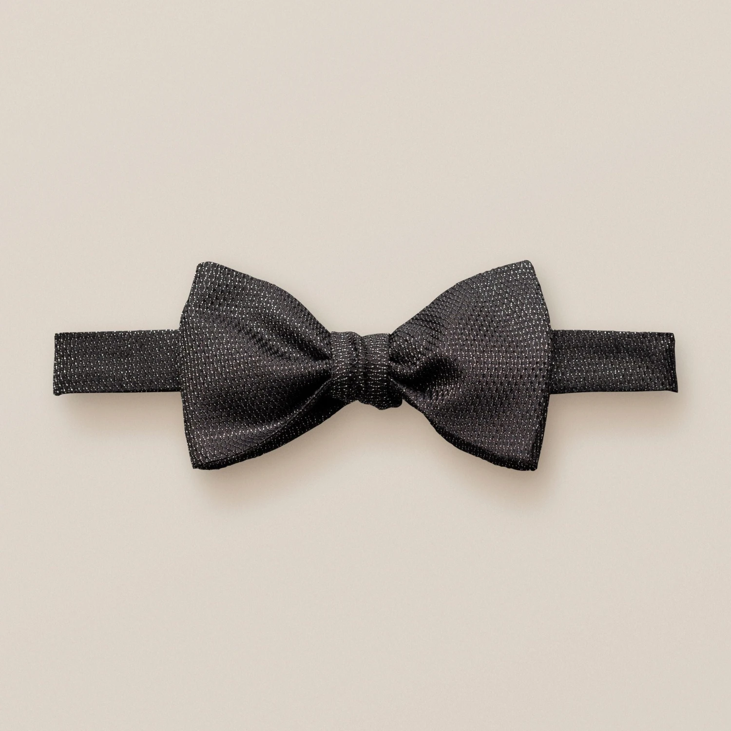 Dark Gray Silk-Lurex Glitter Effect Pre-Tied Bowtie – ETON 3 Dark Gray Silk-Lurex Glitter Effect Pre-Tied Bowtie – ETON