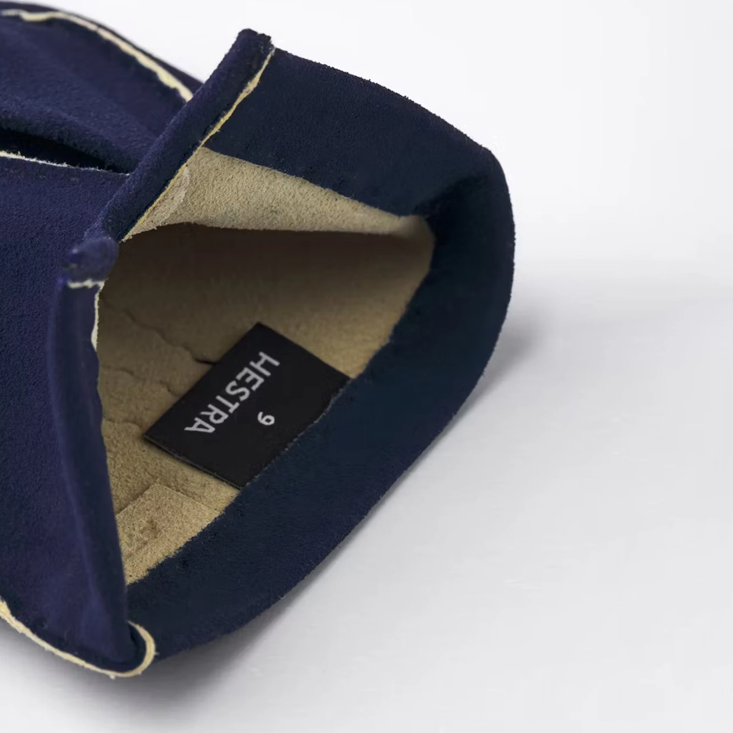 Ultra Navy Damien Sueded Tanned Goat Leather Gloves - Hestra 4 Ultra Navy Damien Sueded Tanned Goat Leather Gloves - Hestra - Image 2