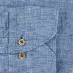 Blue Linen Slimline Shirt - Stenströms -ETON Store 7742217970120 5