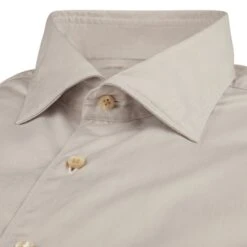 Beige Garment Wash Slimline Casual Shirt - Stenströms -ETON Store 7747218765210 3