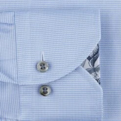 Light Blue Contrast Twill Fitted Body - Stenströms 7 Light Blue Contrast Twill Fitted Body - Stenströms -ETON Store 7841110510110 5