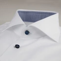 White Slimline Shirt With Contrast Details - Stenströms 6 White Slimline Shirt With Contrast Details - Stenströms -ETON Store 7841111177000 3