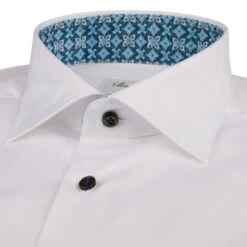 White Contrast Twill Slimline Shirt - Stenströms 6 White Contrast Twill Slimline Shirt - Stenströms -ETON Store 7847510314000 3