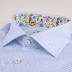 Light Blue Contrast Oxford Slimline Shirt - Stenströms 6 Light Blue Contrast Oxford Slimline Shirt - Stenströms -ETON Store 7847510507100 3