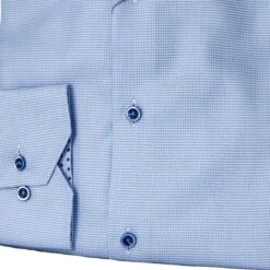 Light Blue W/ Contrast Buttons & Trim Slimline Shirt - Stenströms 12 Light Blue W/ Contrast Buttons & Trim Slimline Shirt - Stenströms -ETON Store 7847510541110 Stenstroms Fitted Body 3
