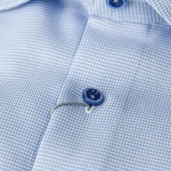 Light Blue W/ Contrast Buttons & Trim Slimline Shirt - Stenströms 11 Light Blue W/ Contrast Buttons & Trim Slimline Shirt - Stenströms -ETON Store 7847510541110 Stenstroms Fitted Body 6