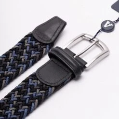 Blue Grey Woven Elastic Belt - Anderson's 12 Blue Grey Woven Elastic Belt - Anderson's -ETON Store 801514ee bd27 4aa6 ab56 3d2818b48208