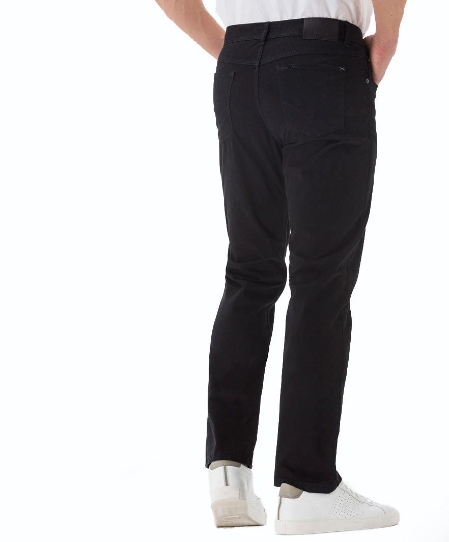 Black Cooper Fancy Marathon Stretch Cotton Trousers - Brax 6 Black Cooper Fancy Marathon Stretch Cotton Trousers - Brax - Image 4