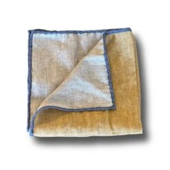 Camel Wool-Cotton Reversible Hankie - Paolo Albizzati