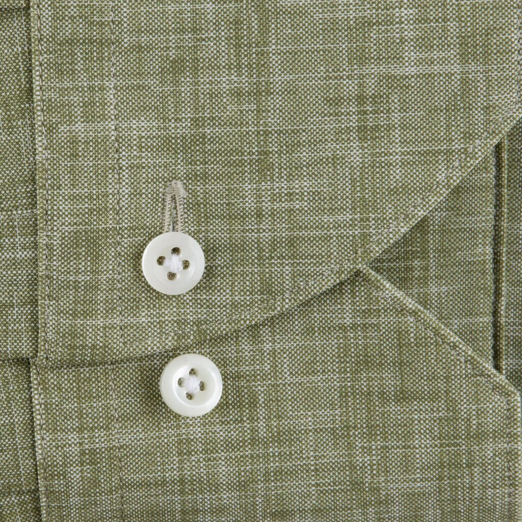 Casual Green Jersey Stretch Slimline Shirt - Stenströms 5 Casual Green Jersey Stretch Slimline Shirt - Stenströms - Image 3