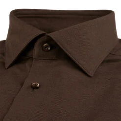 Casual Brown Jersey Shirt - Stenströms -ETON Store 8407118637280 3