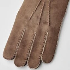 Brown Bernard Lambskin Suede Fur-Lined Gloves - Hestra 8 Brown Bernard Lambskin Suede Fur-Lined Gloves - Hestra -ETON Store 849 d1dcaa85e6 2001070 750 2 original