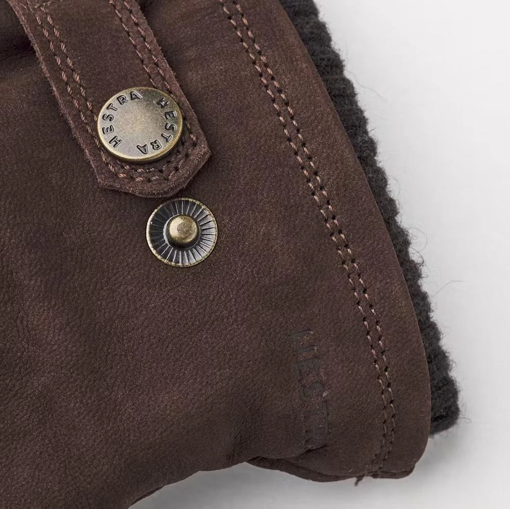 Espresso Bergvik Goat Nubuck Primaloft Gloves - Hestra 6 Espresso Bergvik Goat Nubuck Primaloft Gloves - Hestra - Image 4