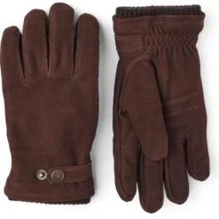 Espresso Bergvik Goat Nubuck Primaloft Gloves - Hestra