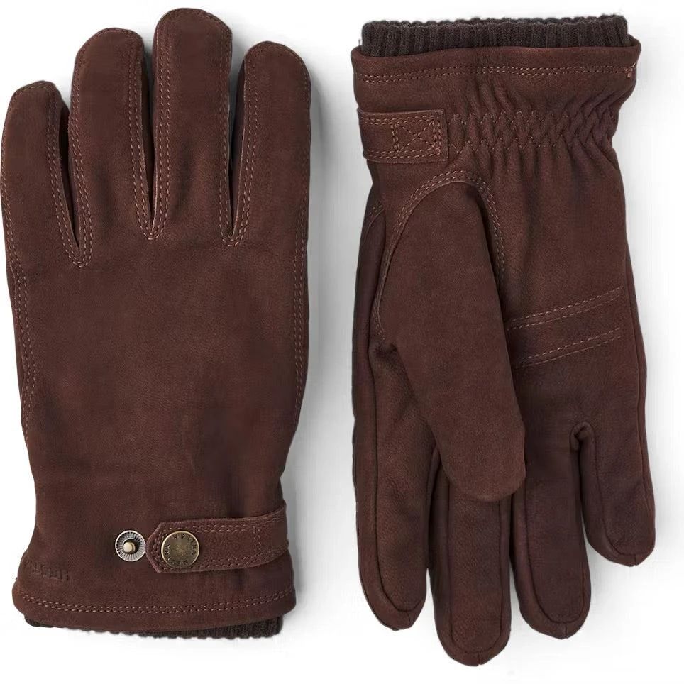 Espresso Bergvik Goat Nubuck Primaloft Gloves - Hestra 3 Espresso Bergvik Goat Nubuck Primaloft Gloves - Hestra