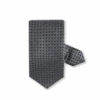 Stenströms Gray Mini Geometric Pattern Silk Tie