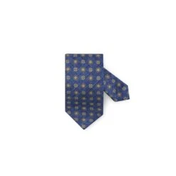 Navy Patterned Silk Tie - Stenströms 11 Navy Patterned Silk Tie - Stenströms -ETON Store 913180002 1