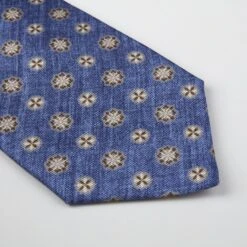 Navy Patterned Silk Tie - Stenströms 12 Navy Patterned Silk Tie - Stenströms -ETON Store 913180002 2