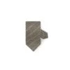 Beige Houndstooth Silk Tie - Stenströms