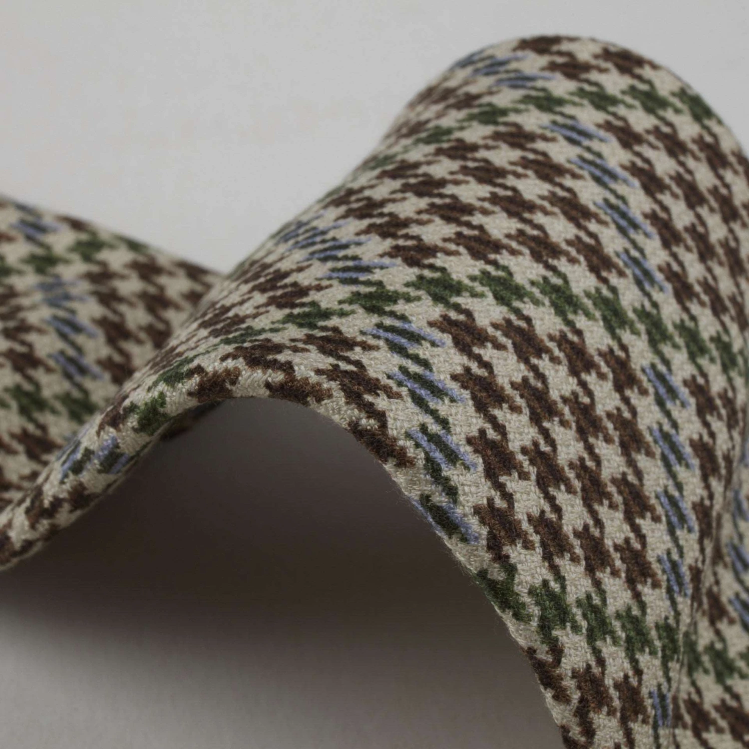 Beige Houndstooth Silk Tie - Stenströms 6 Beige Houndstooth Silk Tie - Stenströms - Image 4